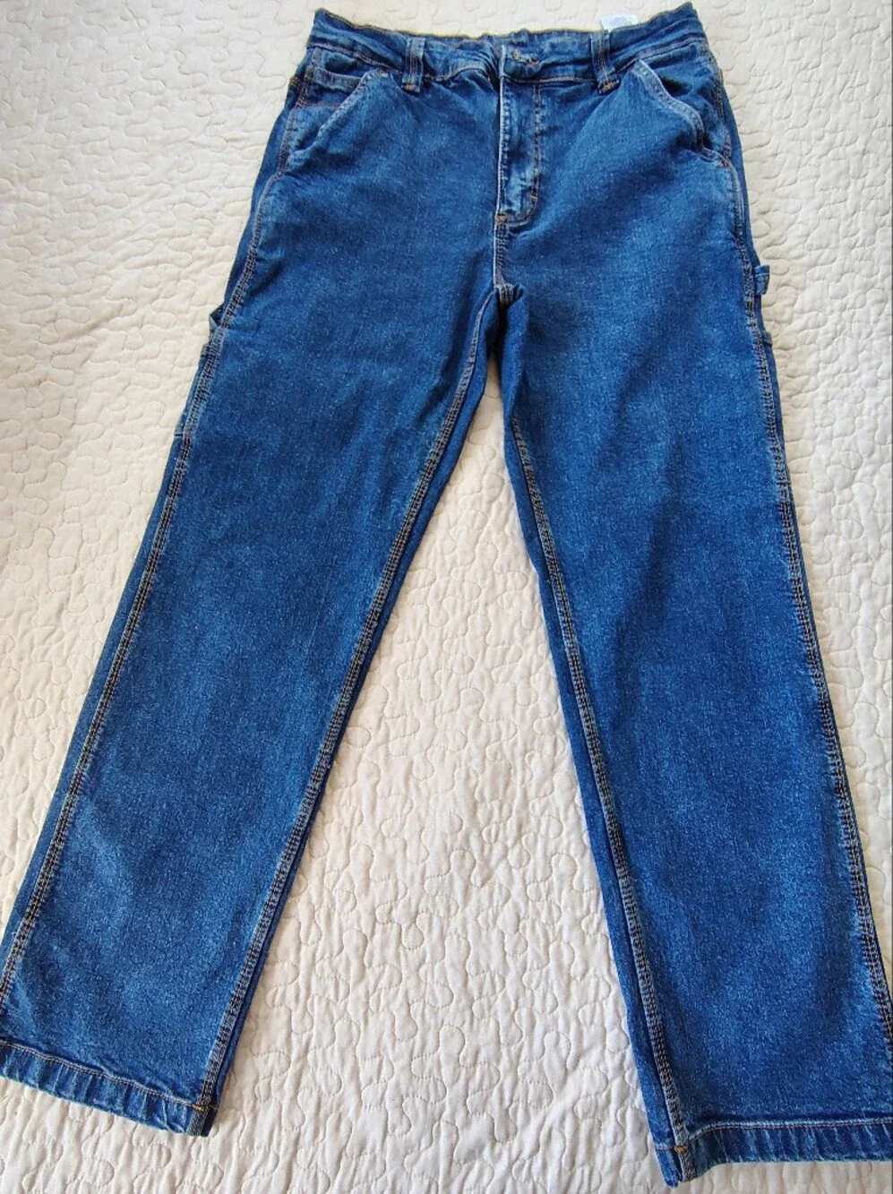 Lee Men's Straight-Leg Jeans in Dark Blue Denim Size 30 X 30.
